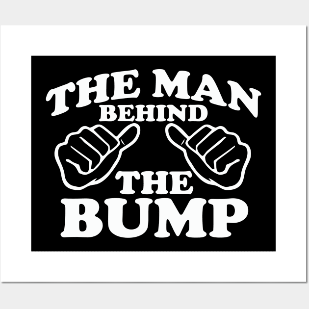 The Man Behind the Bump Mens Wall Art by SweetMay